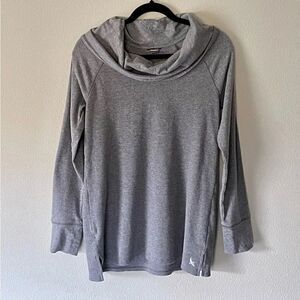 Women’s Eddie Bauer Gray, Soft, Long-Sleeve, Slouchy/High-Neck, Thermal. Size M.